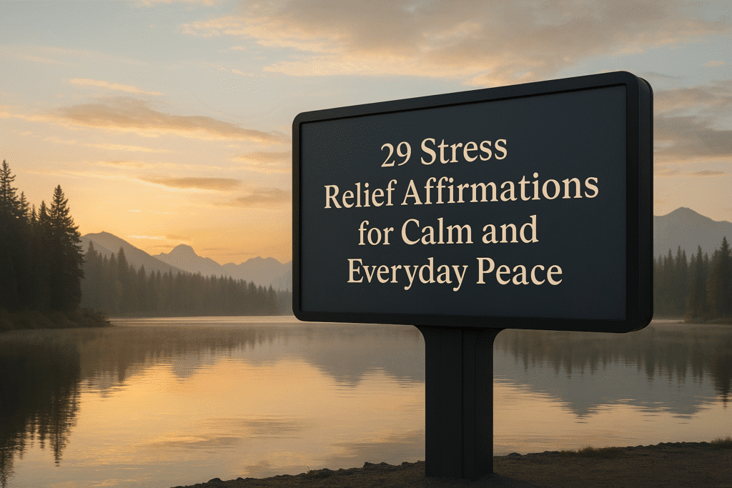 Stress relief affirmations