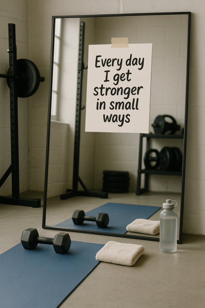 Every day I get stronger in small ways.