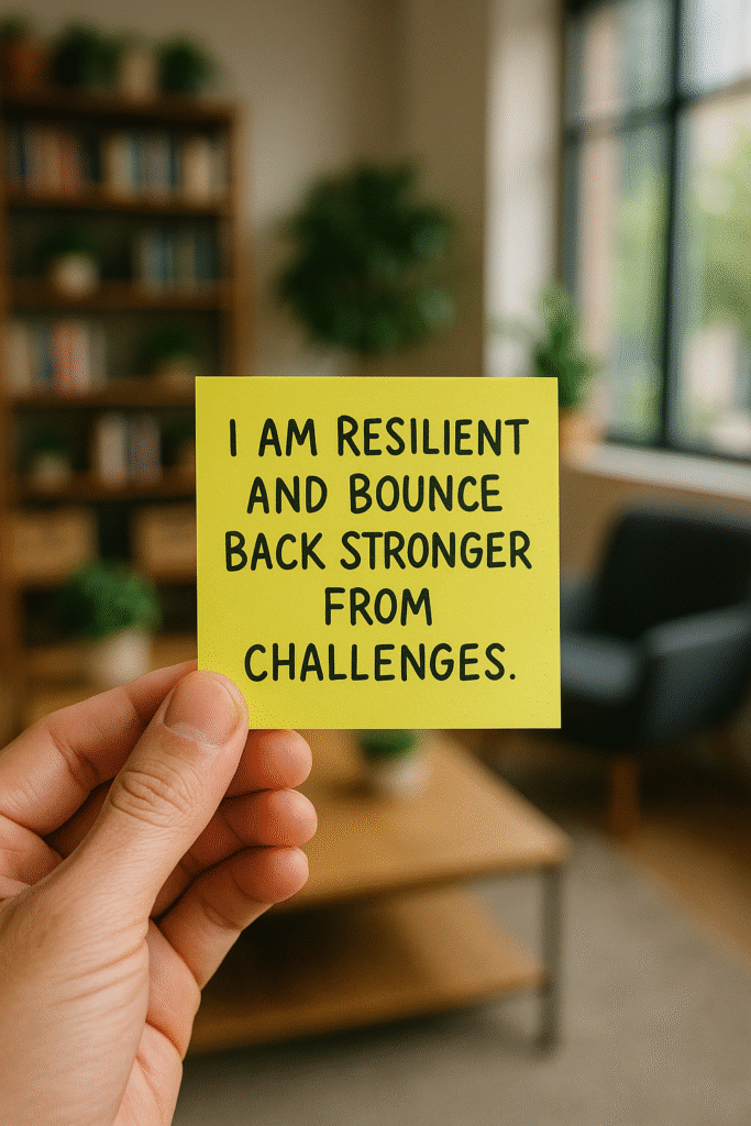 I am resilient and bounce back stronger from challenges.