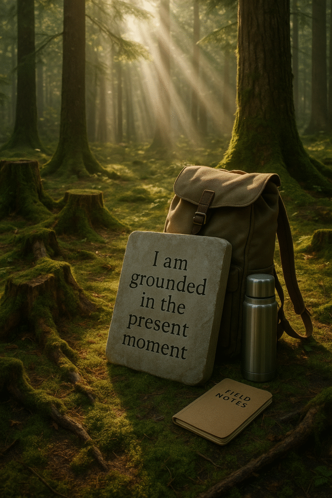 I am grounded in the present moment.