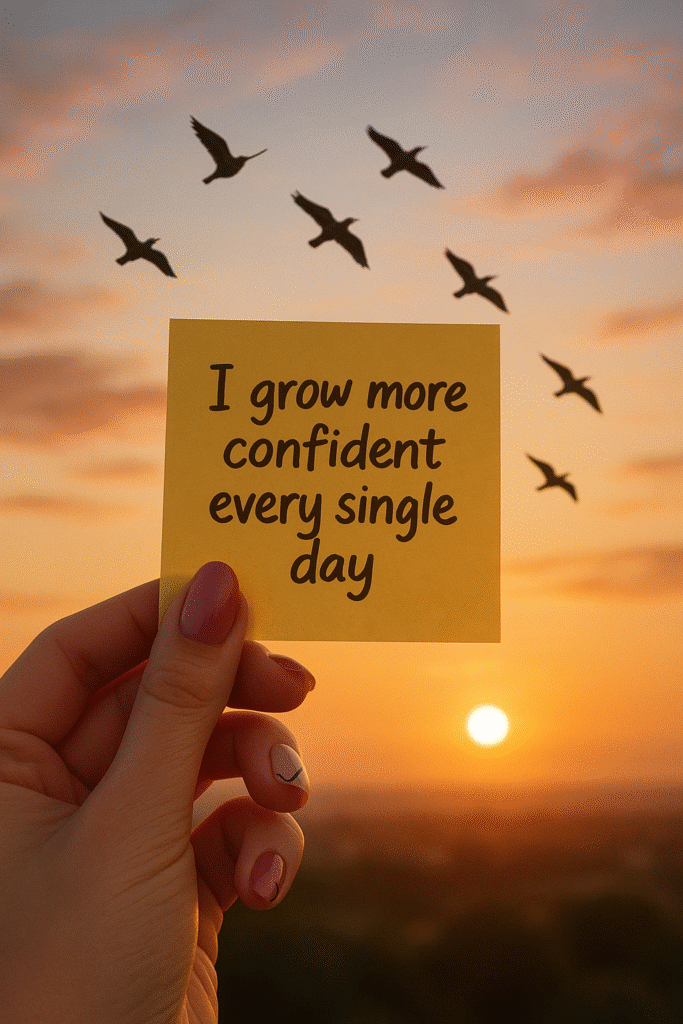 I grow more confident every single day.