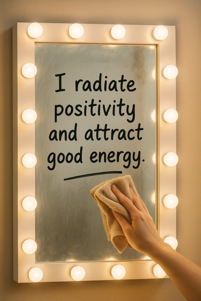 I radiate positivity and attract good energy.
