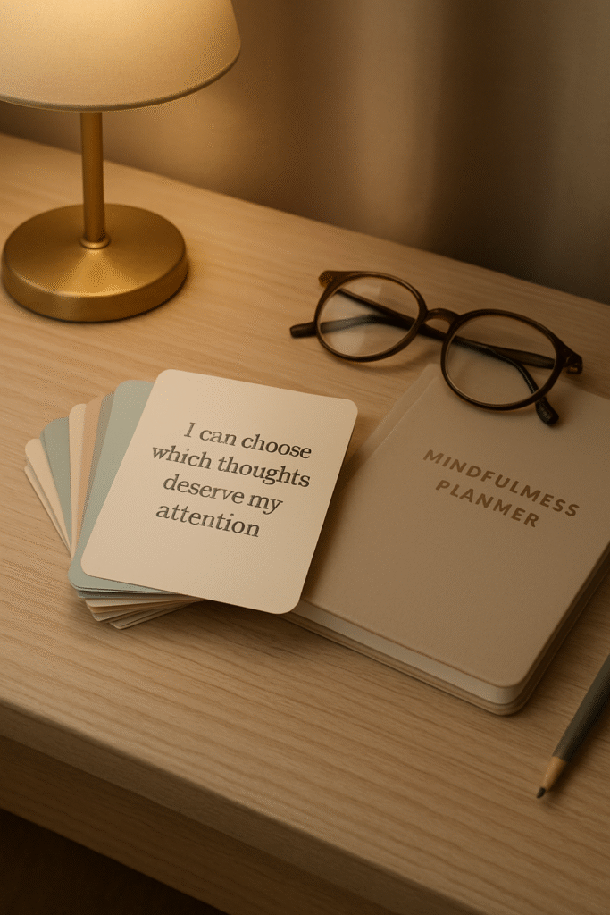 I can choose which thoughts deserve my attention.