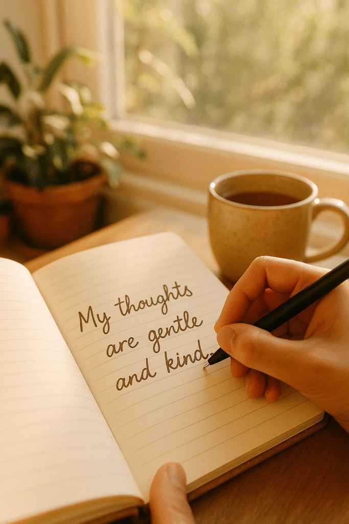 My thoughts are gentle and kind.