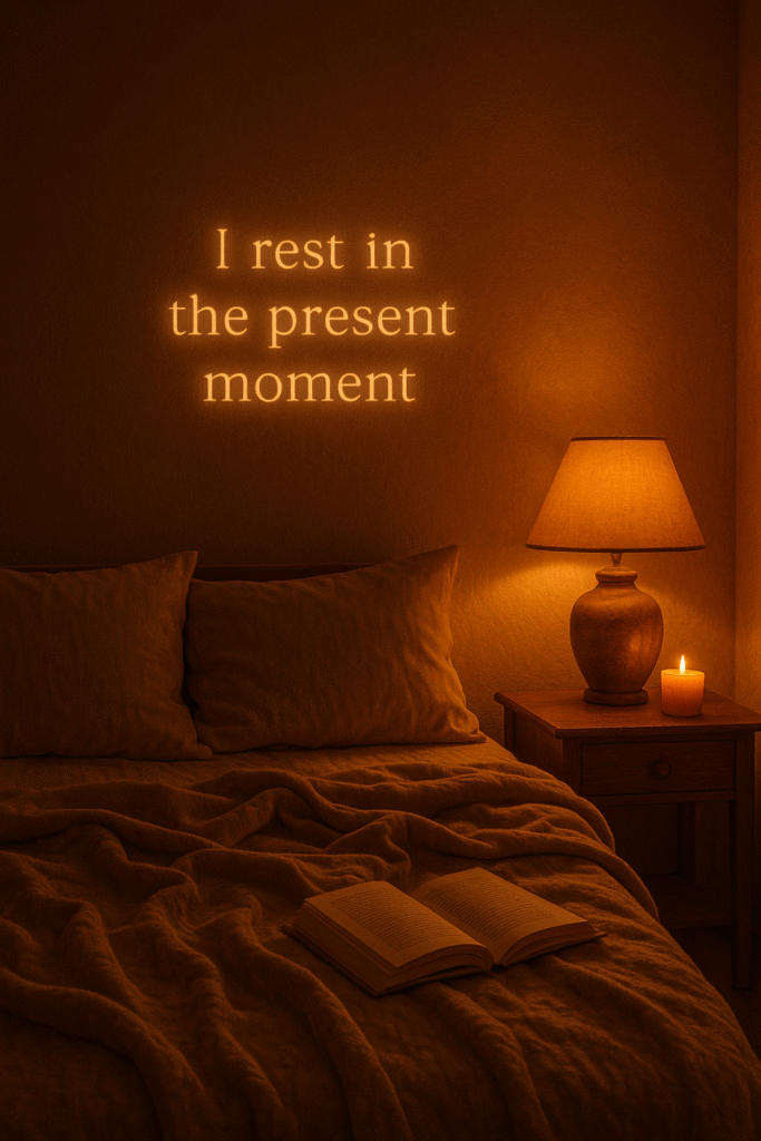I rest in the present moment.