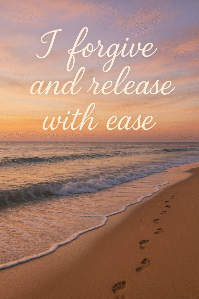 I forgive and release with ease.