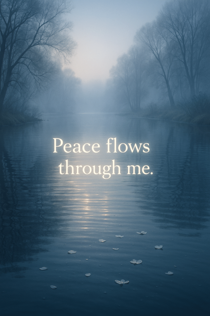 Peace flows through me.