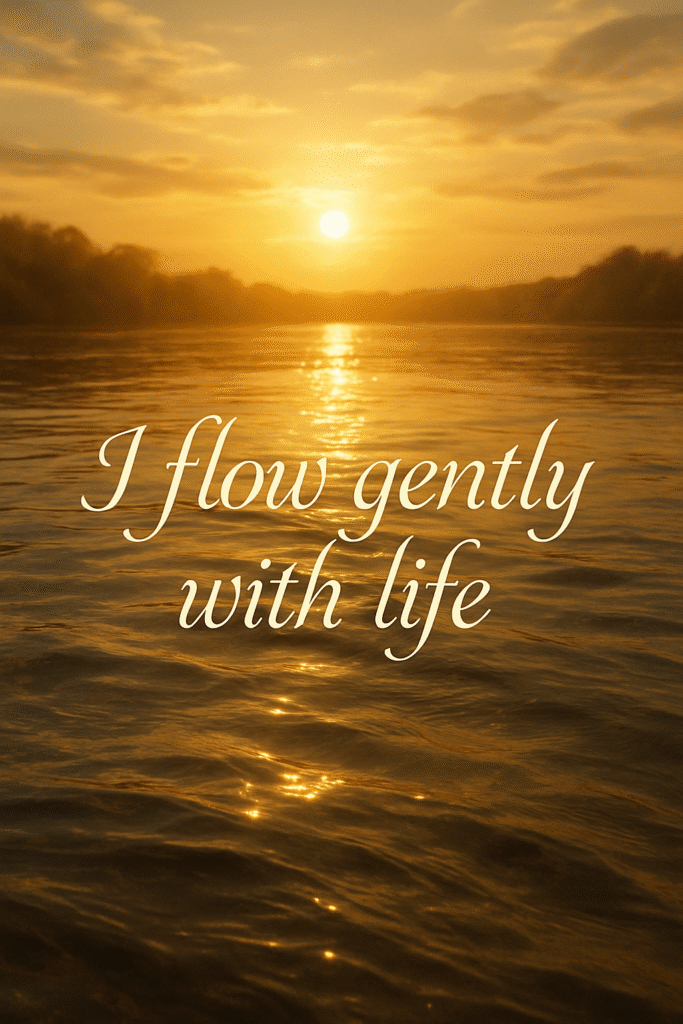 I flow gently with life.