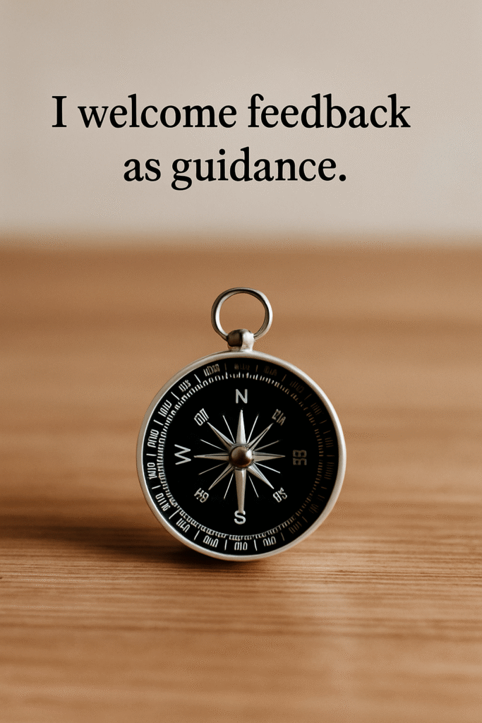 I welcome feedback as guidance.