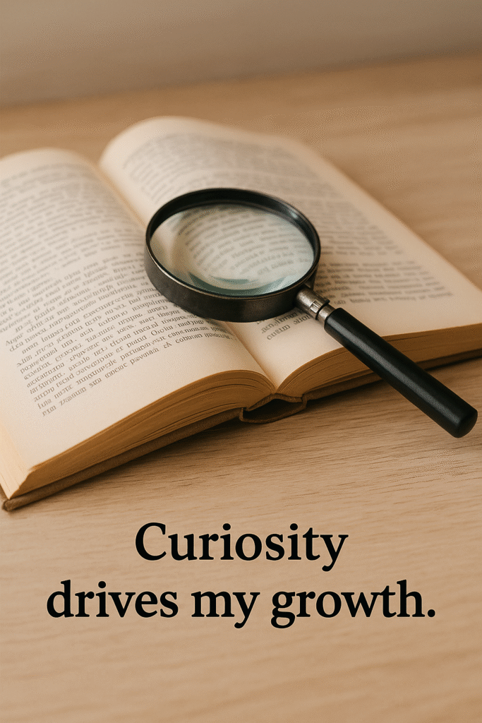Curiosity drives my growth.