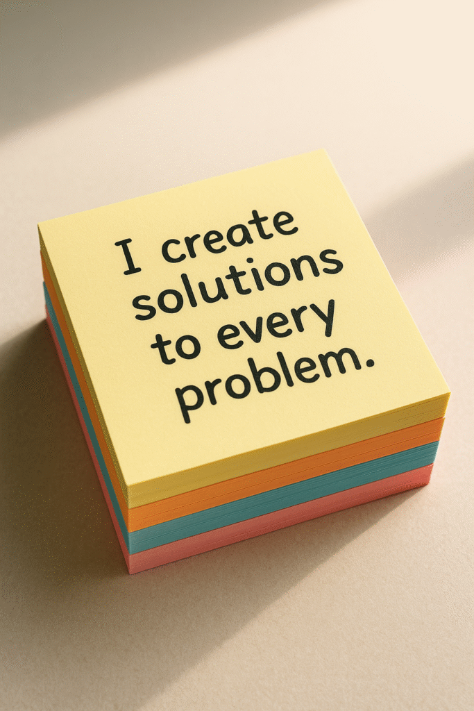 I create solutions to every problem.