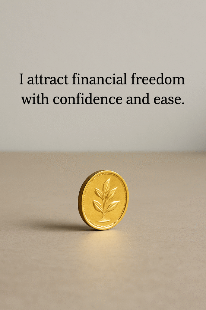 I attract financial freedom with confidence and ease.