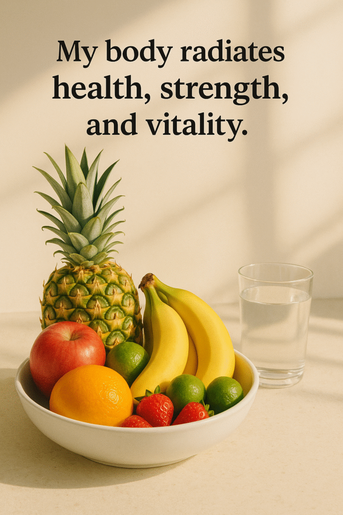 My body radiates health, strength, and vitality.