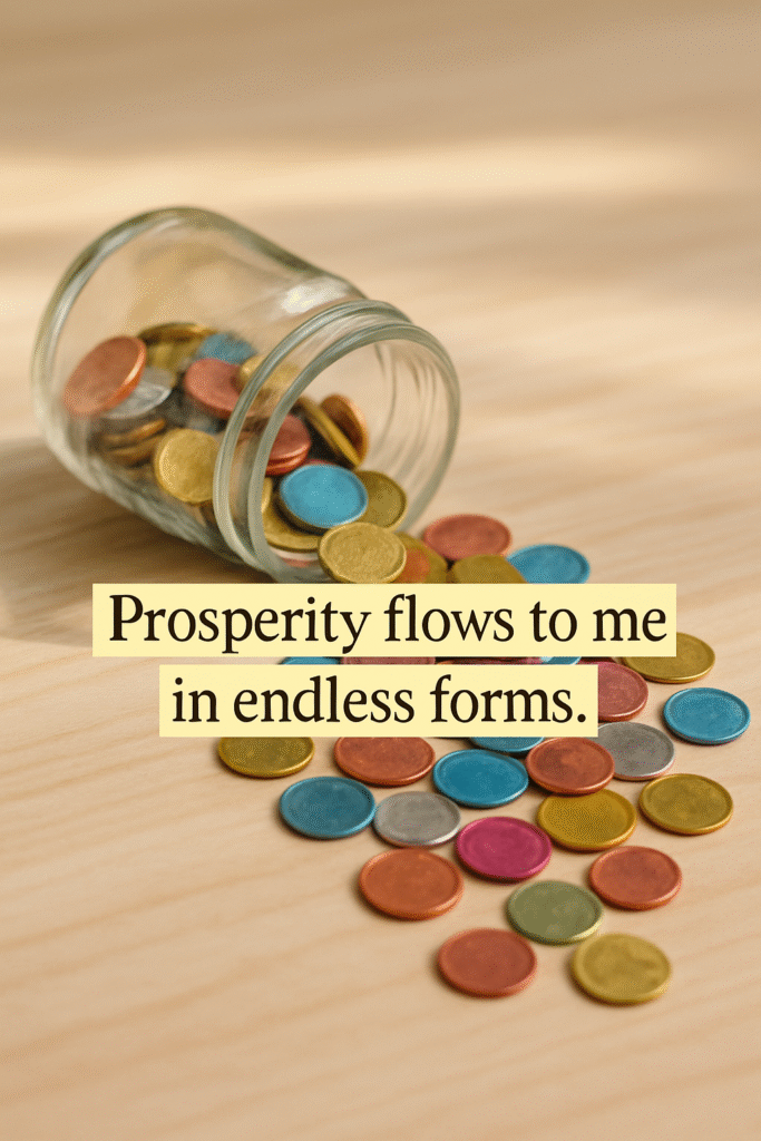Prosperity flows to me in endless forms.