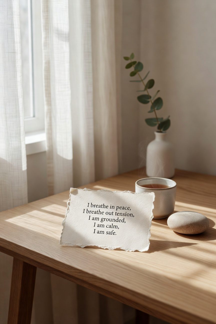 breathe visualize calm your nerves