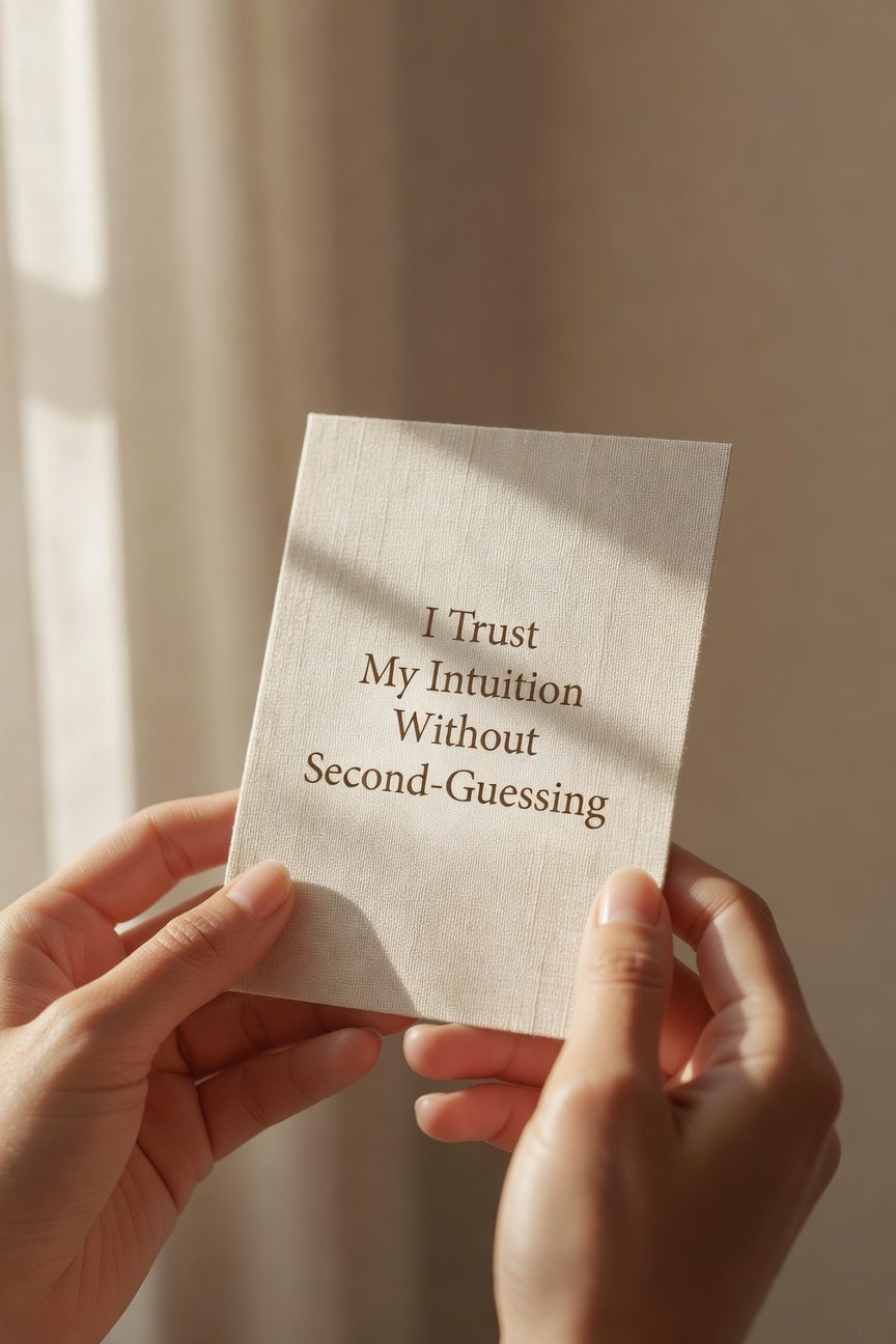embrace intuition trust yourself