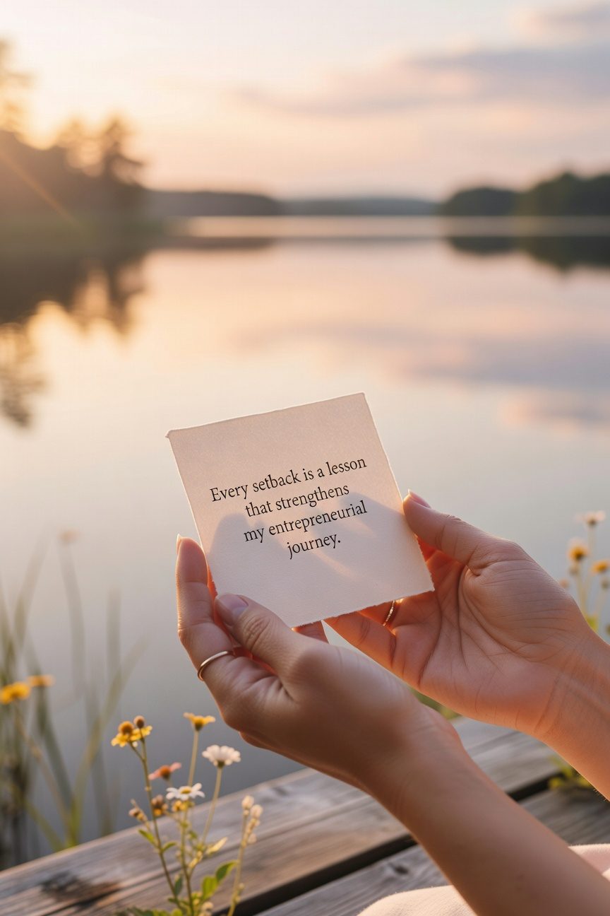 embrace setbacks as lessons