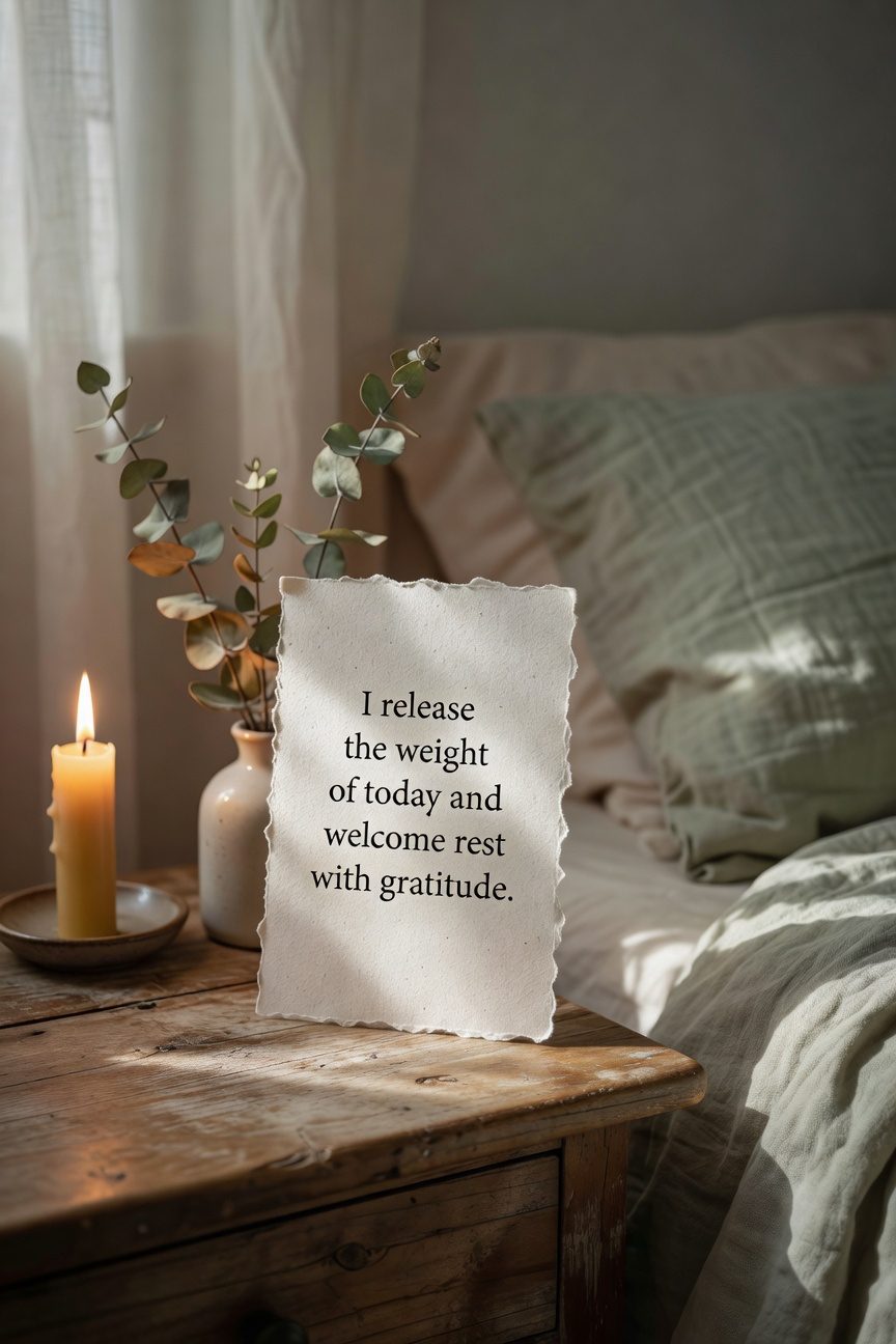 gentle evening self reflection routine