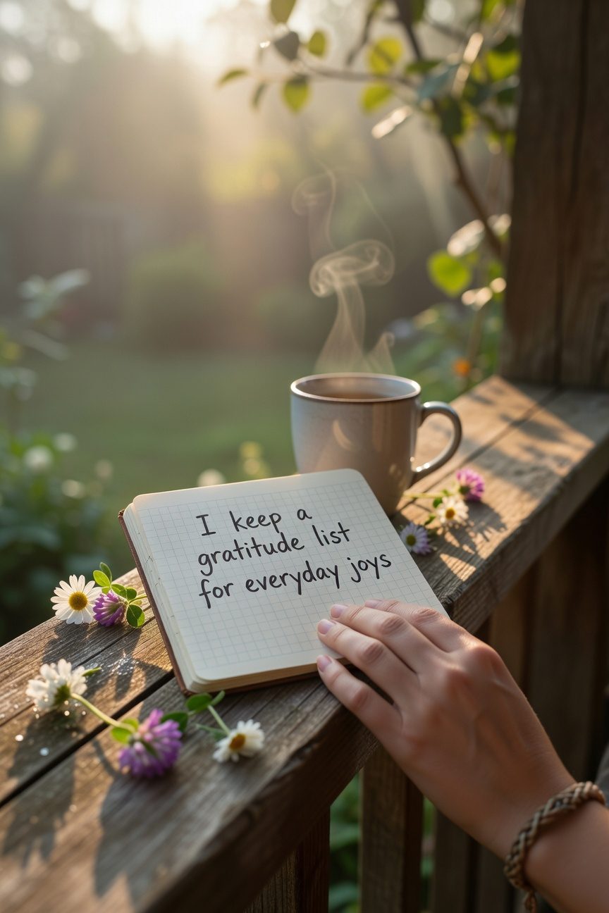 gratitude list for joy