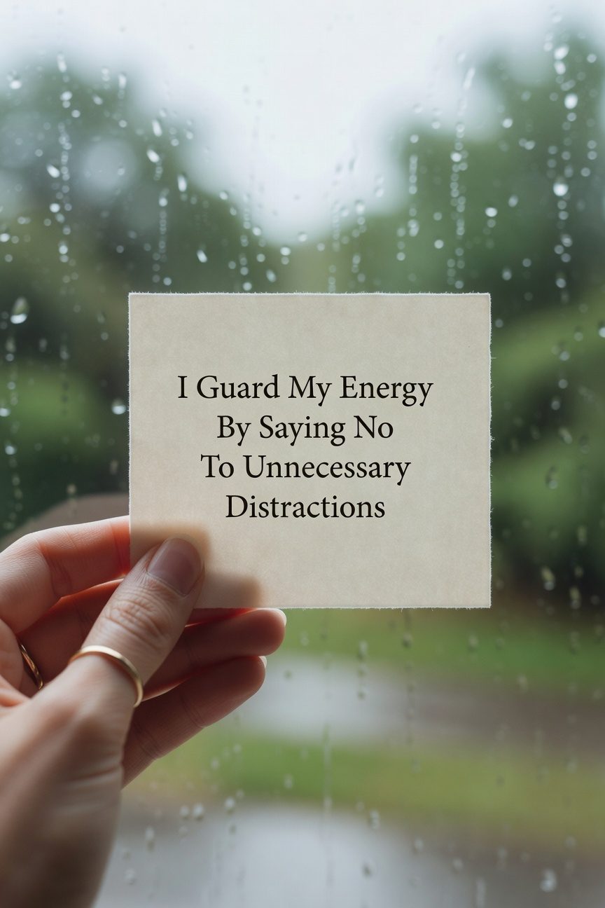 guard energy eliminate distractions