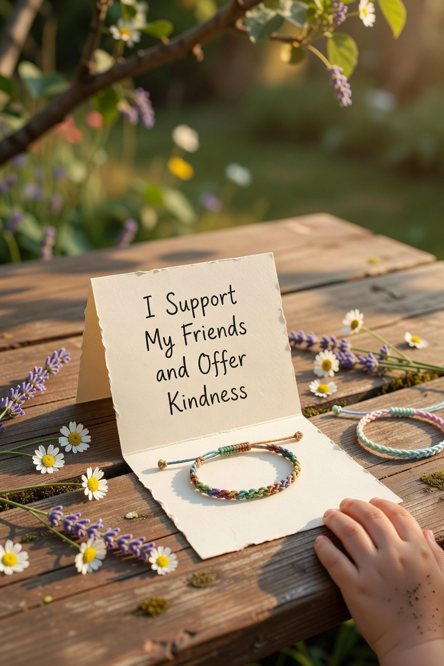 support through kindness and sharing