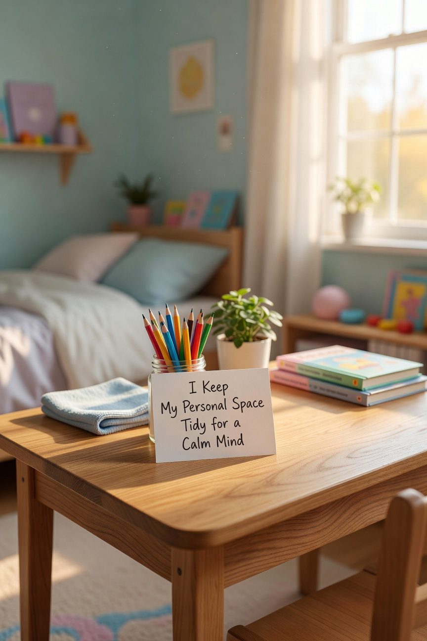 tidy space calm mind