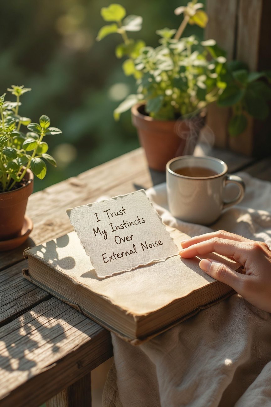 trust your instincts confidently