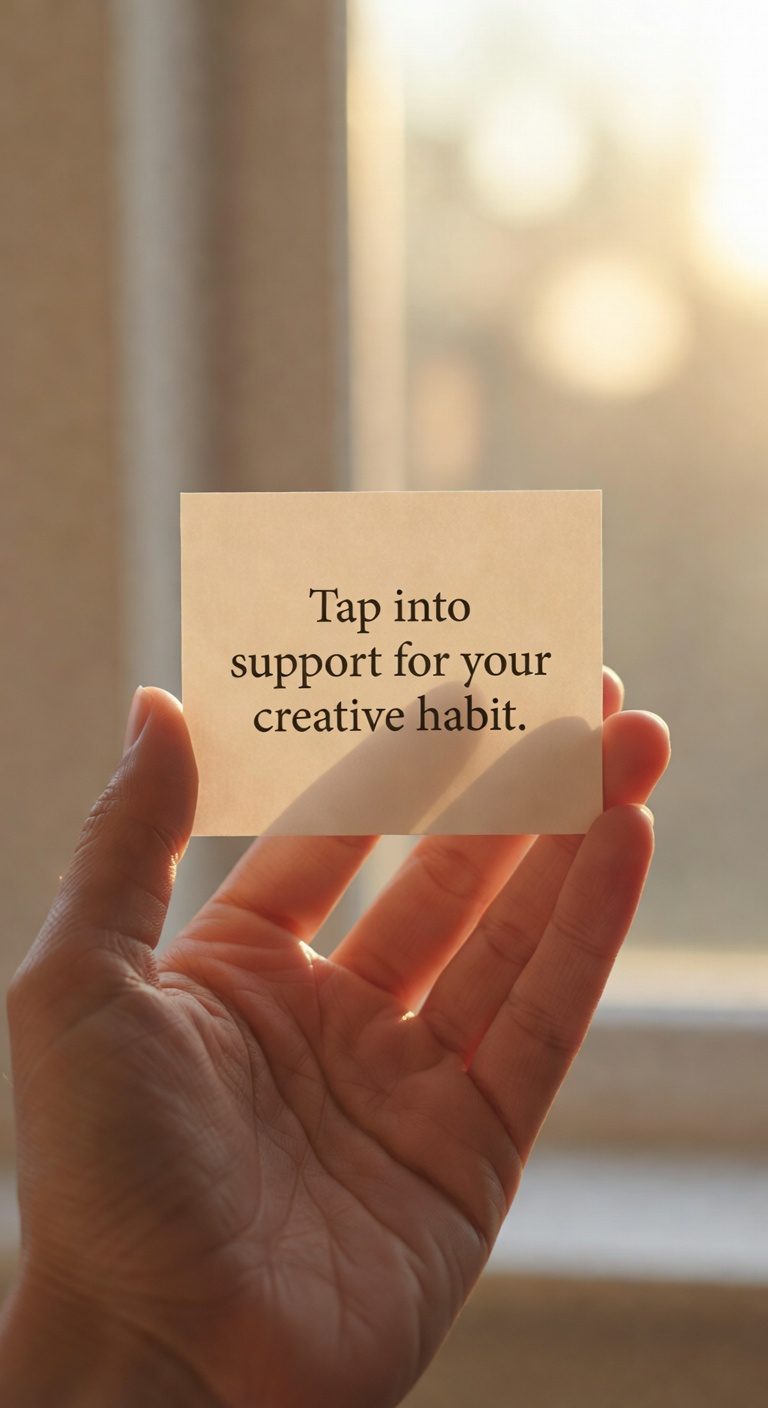 community nurtures creative consistency
